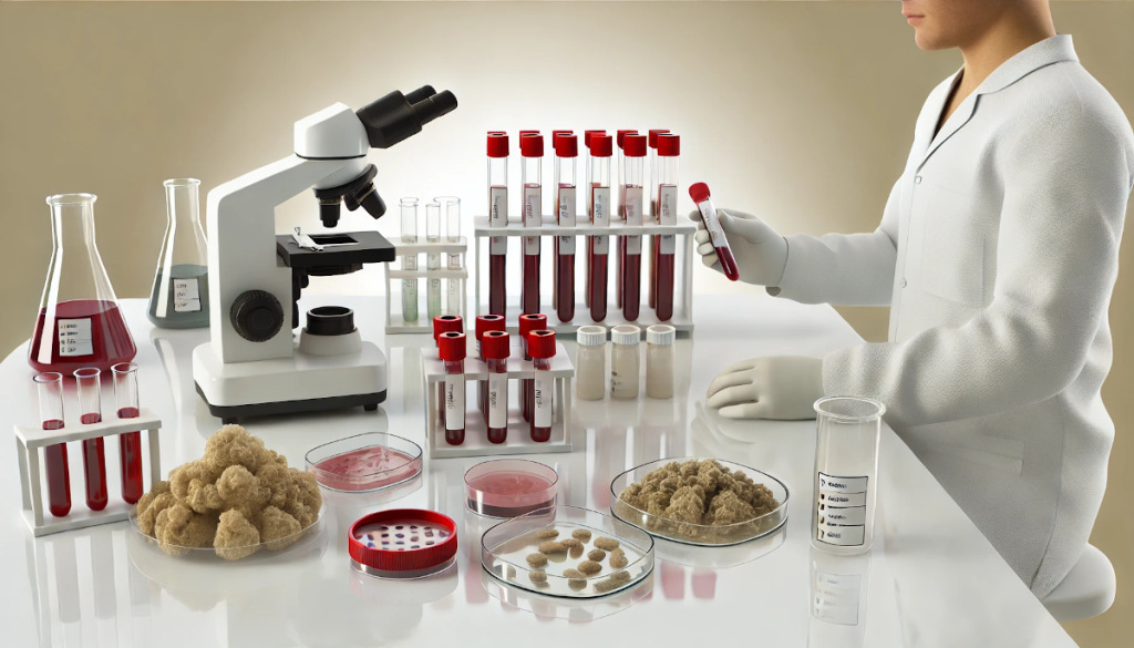 Процесс лабораторного исследования анализов крови